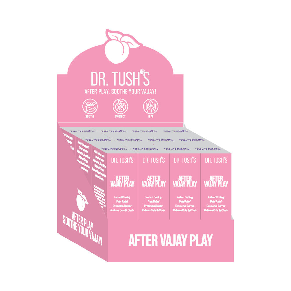 Dr. Tush''s After Vajay Play 12-Pack Display Dr. Tush's After Vajay Play 12-pack pink display carton