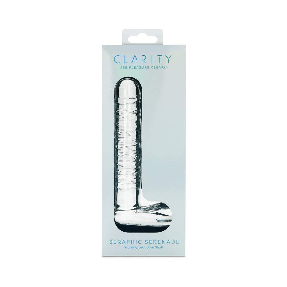 Clarity Seraphic Serenade Glass Dildo Clarity Seraphic Serenade clear glass dildo with short L base