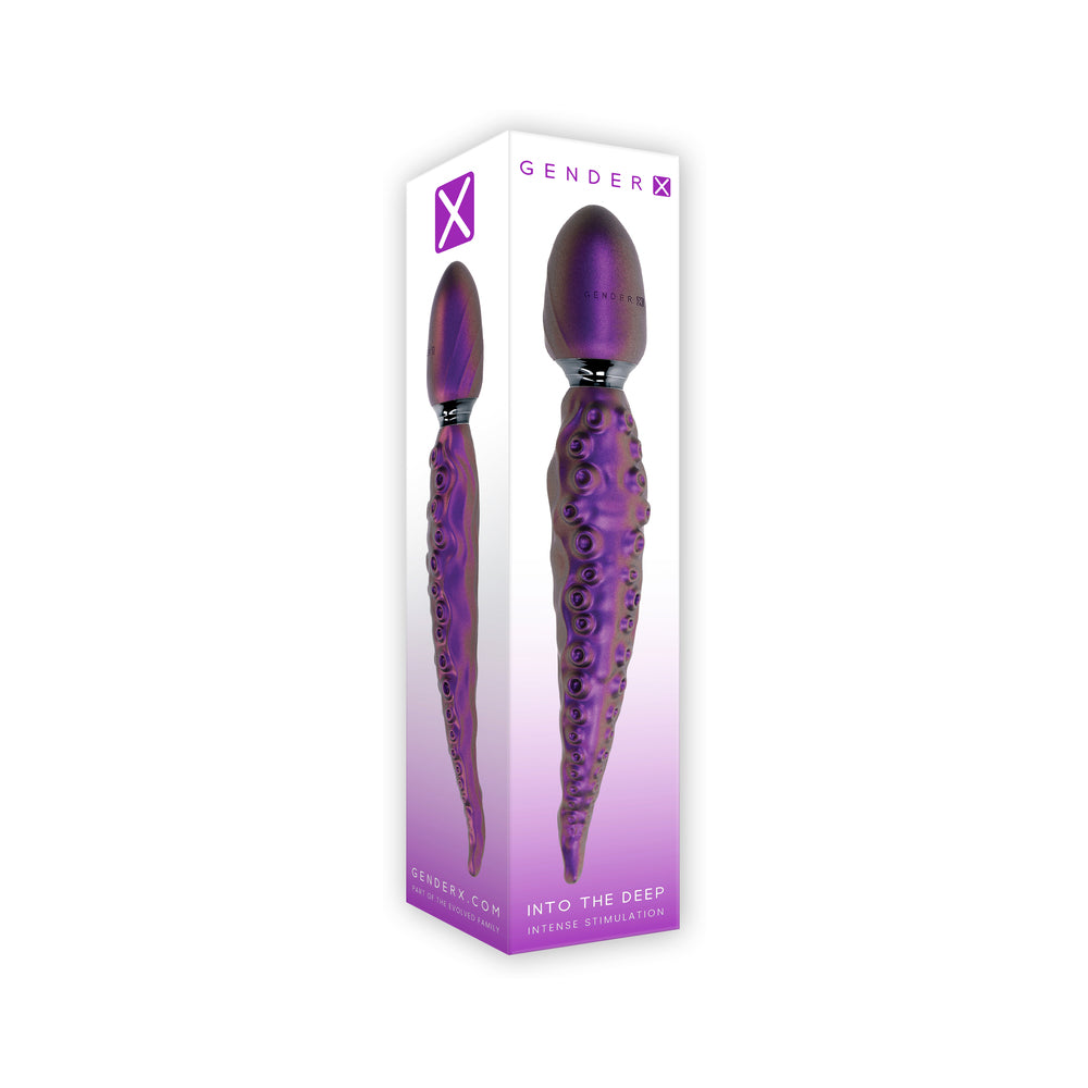 Gender X Into The Deep Purple Gender X Into the Deep purple vibrator in tall white box