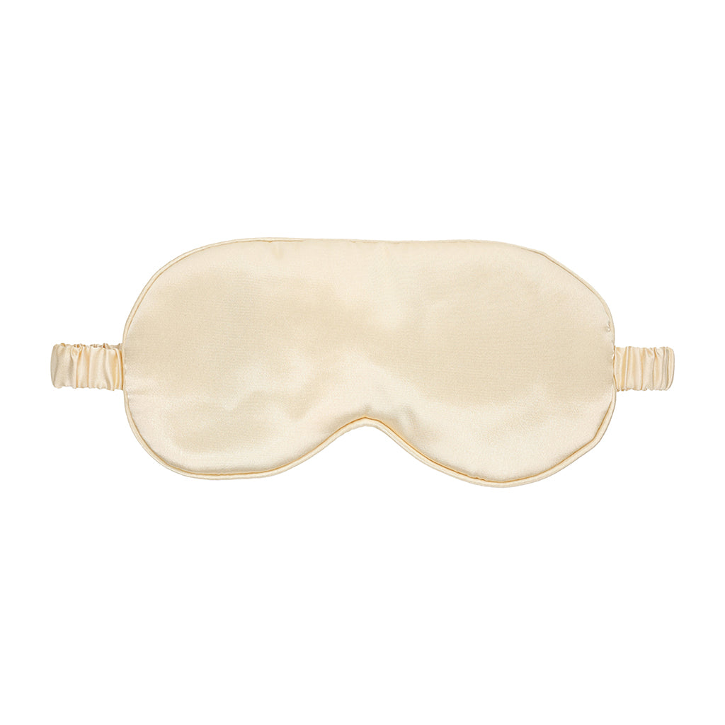 Ouch! Satin Mask Gold Front view of champagne-gold Ouch satin blindfold