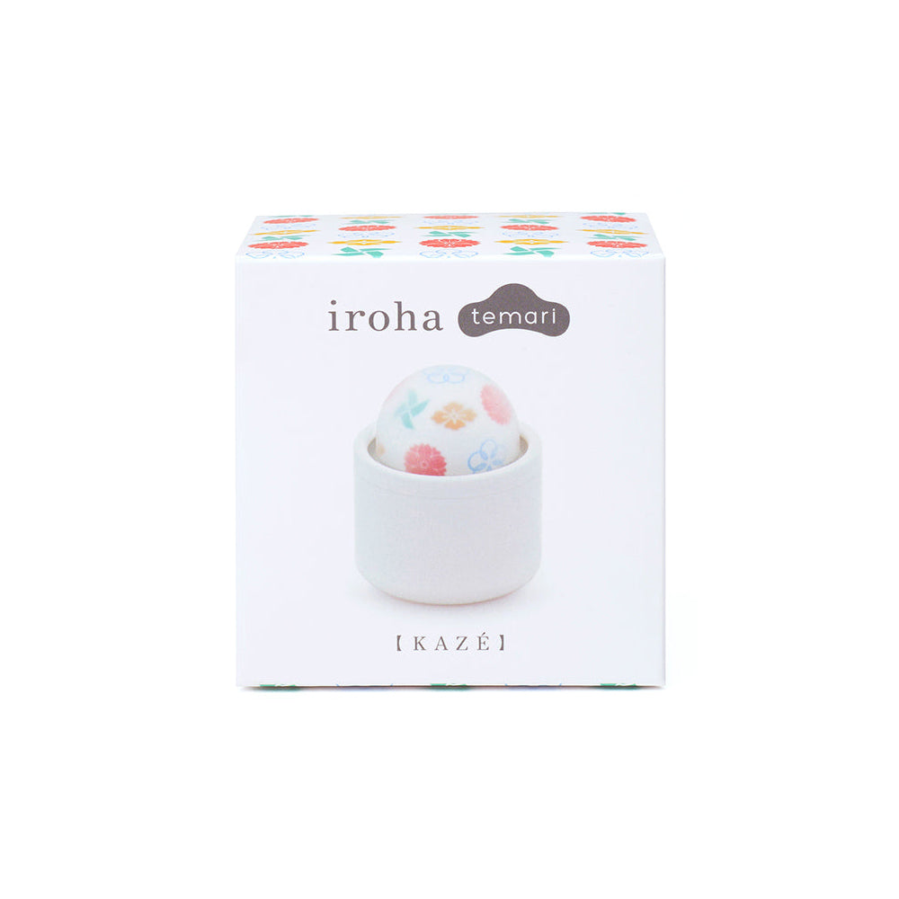 iroha temari KAZE Tenga iroha temari KAZE white cup pictured on pale multicolor box