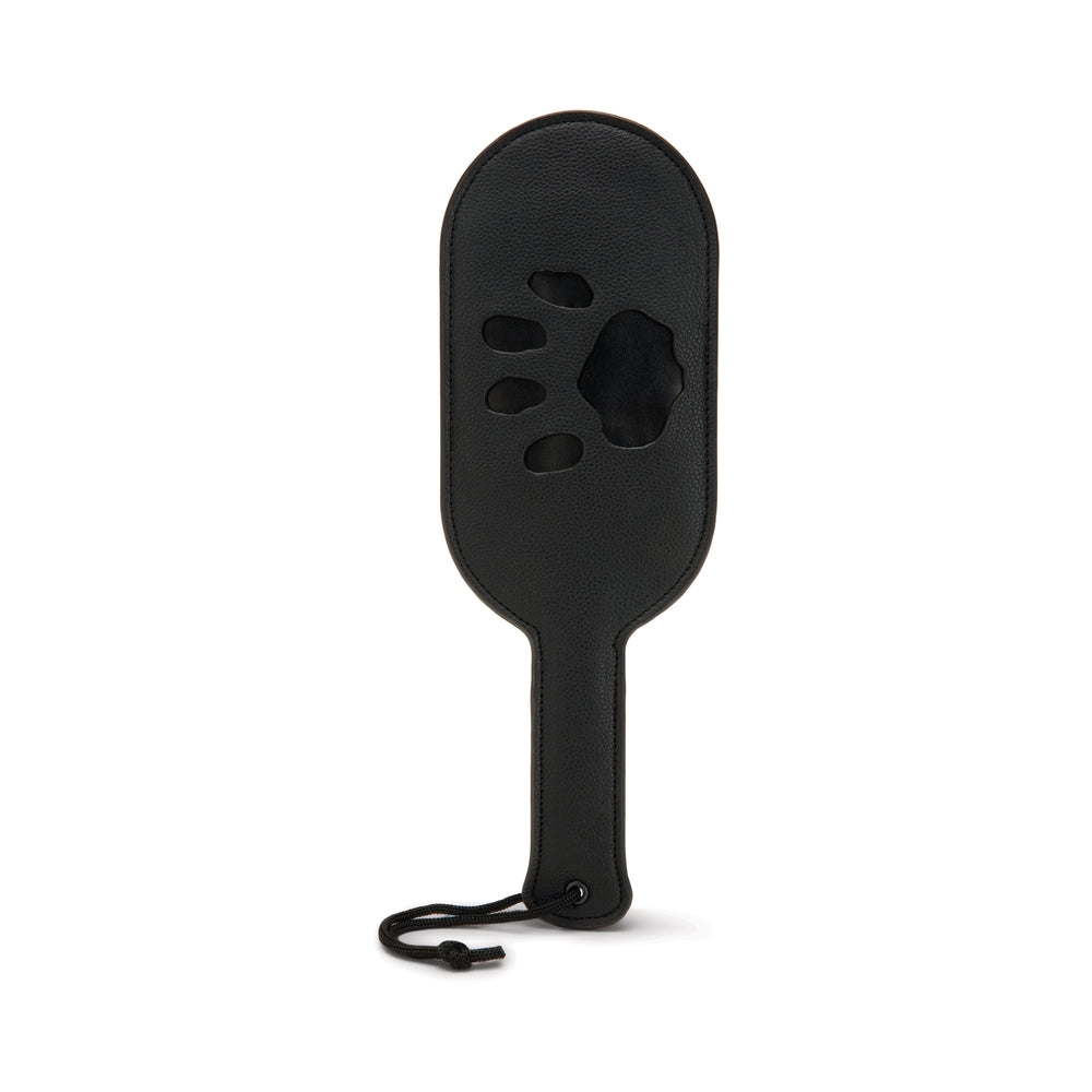 Prowler RED Puppy Paddle Black Prowler RED black Puppy Paddle front view with paw-shaped cutout straight handle and wrist loop
