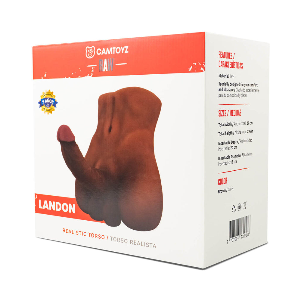 Camtoyz Realistic Torso Landon Camtoyz RAW Landon brown realistic torso retail box