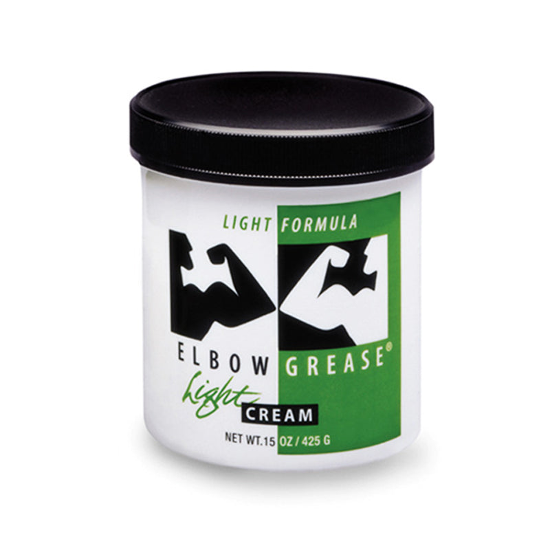 Elbow Grease Light Cream (15oz) Elbow Grease Light Cream fifteen-ounce white jar with black lid