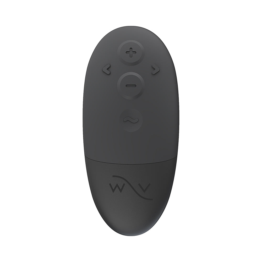 We-Vibe Bond, Ditto, Moxie, Vector Remote front view of gray oval We-Vibe remote with six raised control buttons