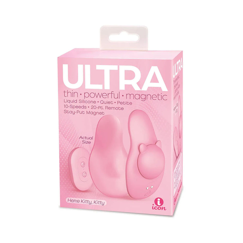Ultra Panty Vibe Kitty,Kitty Pink Ultra Kitty Kitty pink panty vibrator inside pink retail box