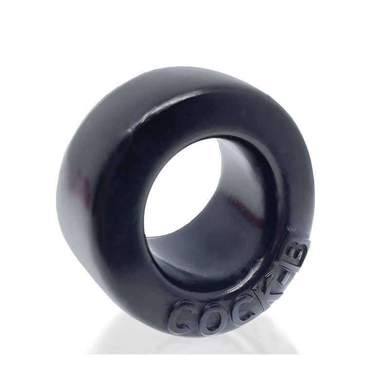Oxballs Cock-B Bulge Cockring Silicone Black Black Oxballs Cock-B Bulge silicone ring with raised lettering