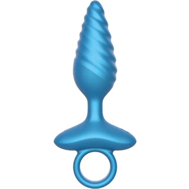 Ribbed Anal Plug Vibrating + Remote