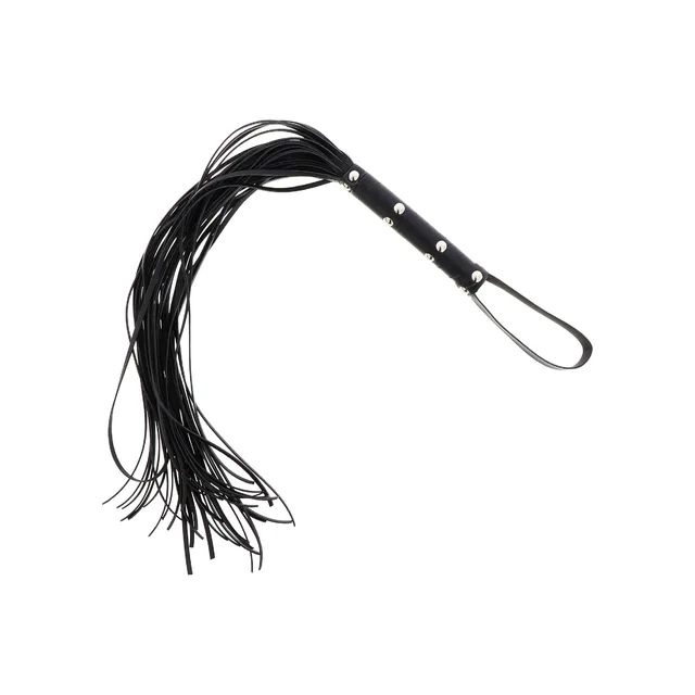 Long Studded Flogger Whip