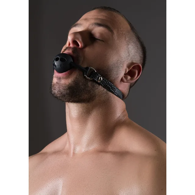 Croc-Embossed Ball Gag