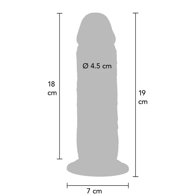 Foreskin Dong Silicone 19 cm