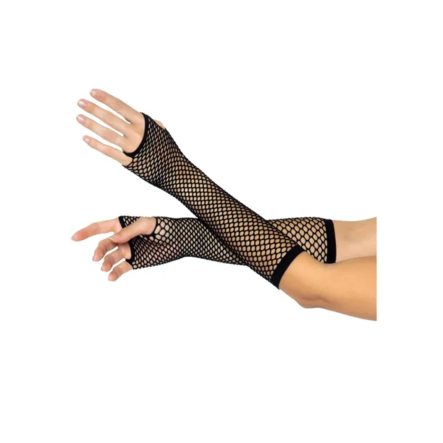 Triangle Net Fingerless Gloves