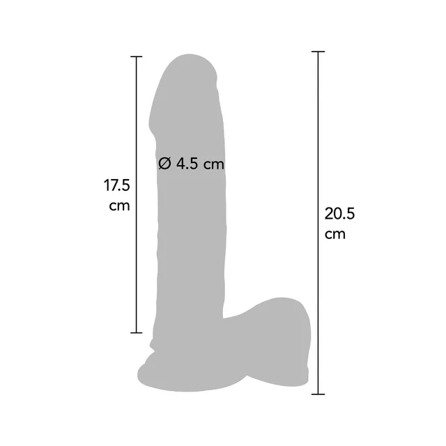 Dual Density Dildo TPE 20 cm