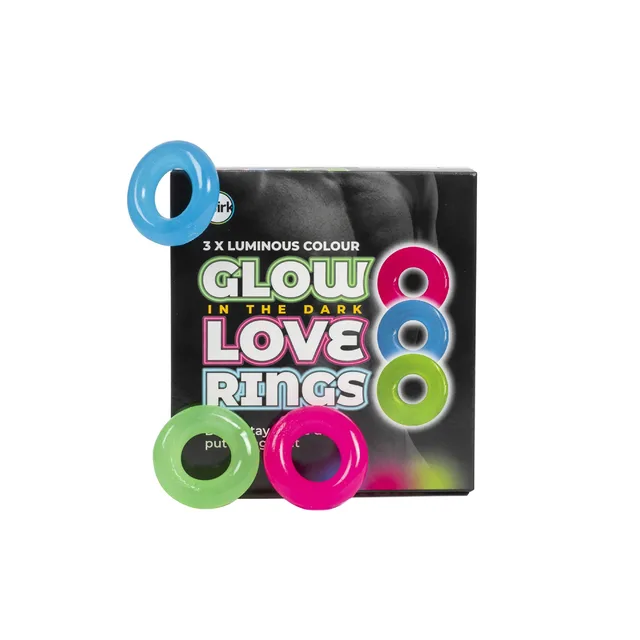 Glow In The Dark Love Rings