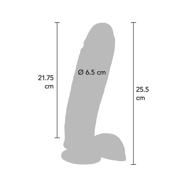 Vibrating Dildo PVC 25.5 cm