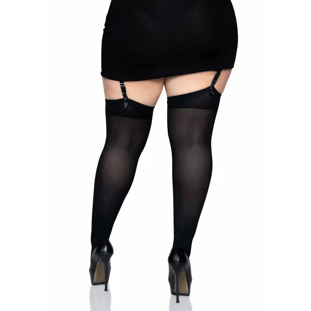 Plus Nylon Thigh Highs