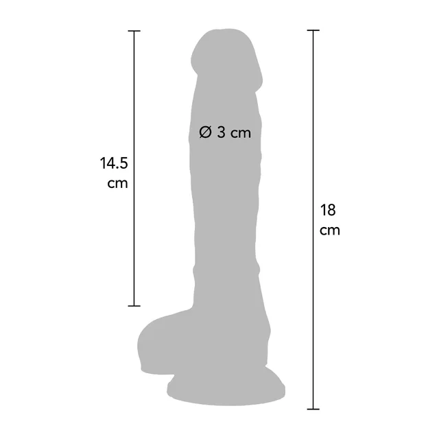 Rainbow Lover Dildo 18 cm