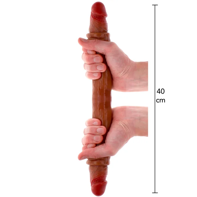 Foreskin Double Dong Silicone 40 cm