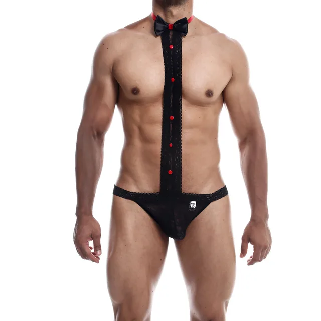 MOB Tuxedo Lace Thong