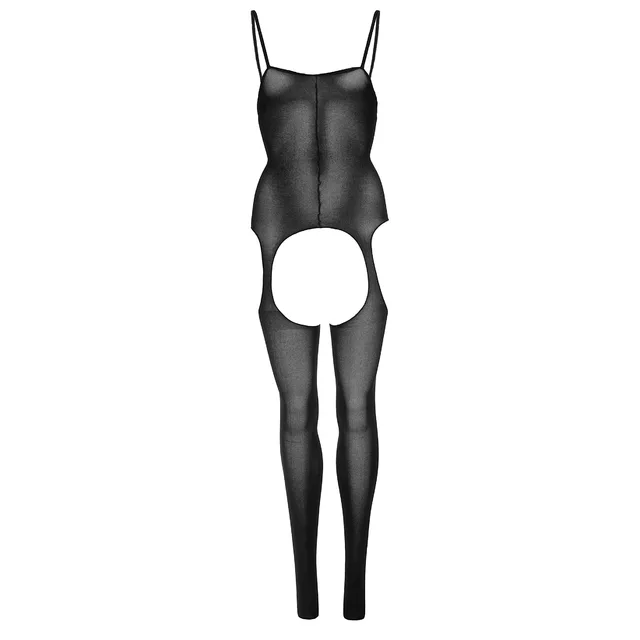Opaque Suspender Bodystocking