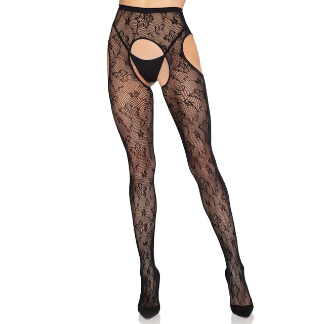 Bloom Net Suspender Tights