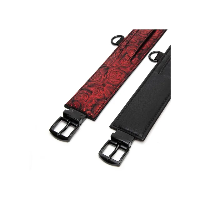 Reverse PU Leather Ankle Cuffs