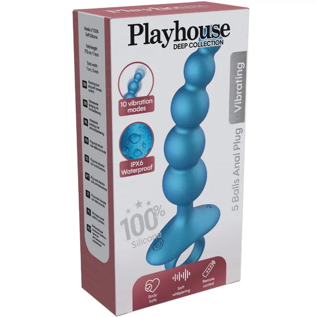 5 Balls Anal Plug Vibrating + Remote