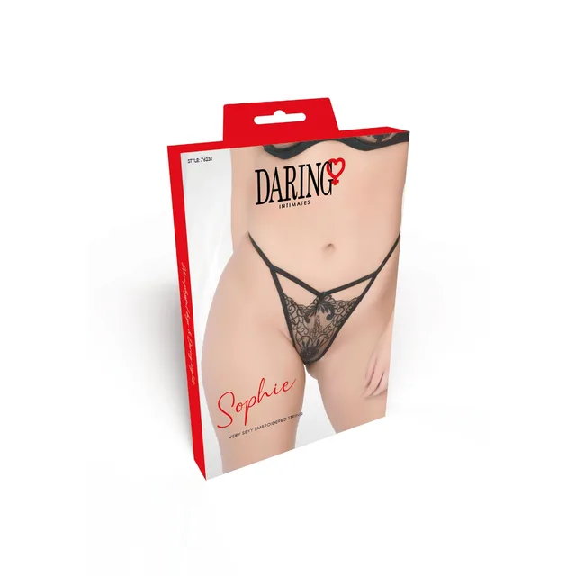 Very sexy embroidered string
