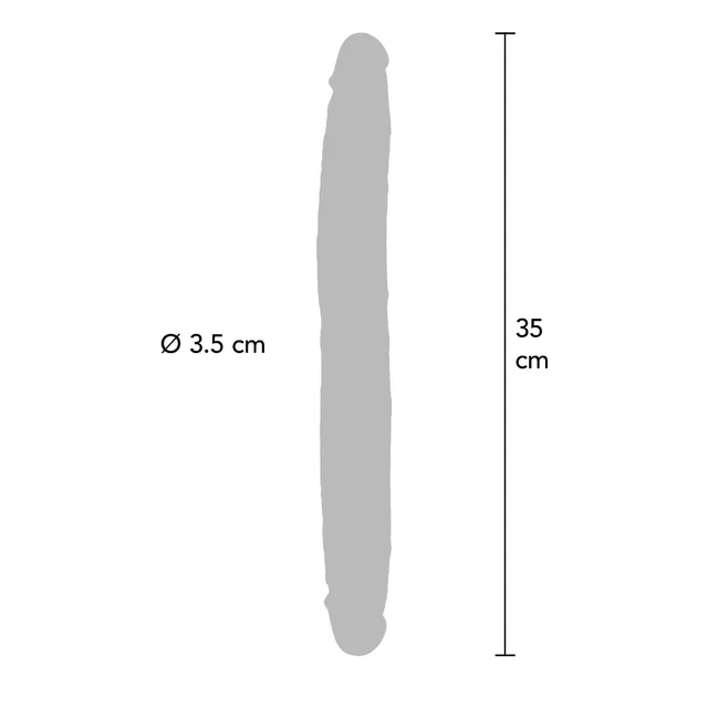 Foreskin Double Dong Silicone 35 cm