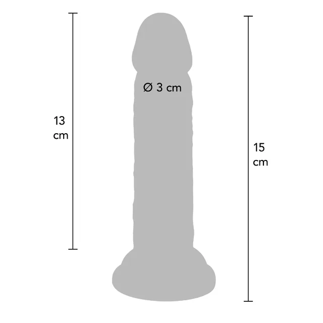 Deluxe Dual Density Dong TPE 15 cm