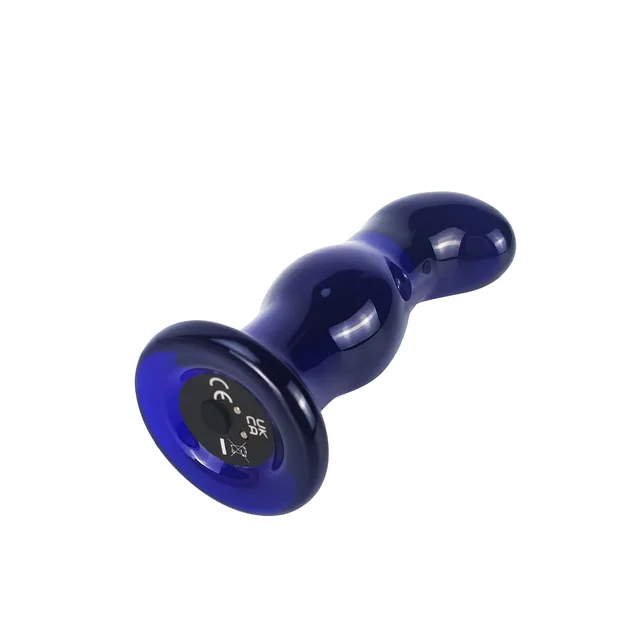 Gleaming Vibrating Glass Plug
