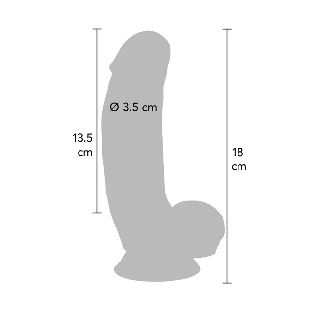 Dildo Silicone 18 cm