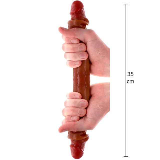 Foreskin Double Dong Silicone 35 cm