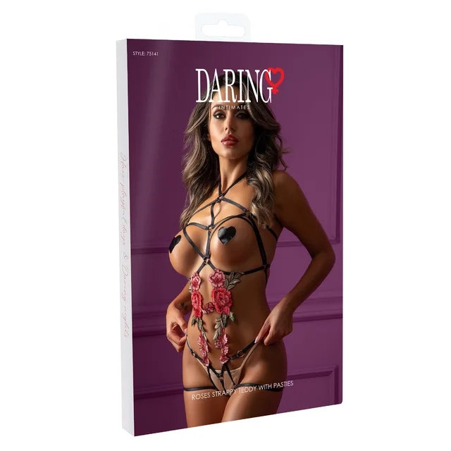 Roses Strappy Teddy with Pasties