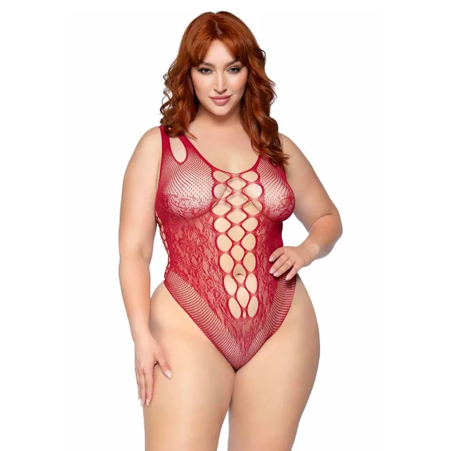 Plus Seamless Bodysuit with Shoulder Straps