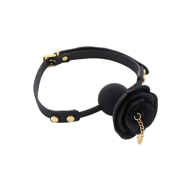 Rose Ball Gag with Plug