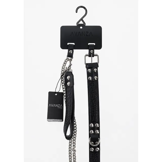 Croc-Embossed Collar & Leash