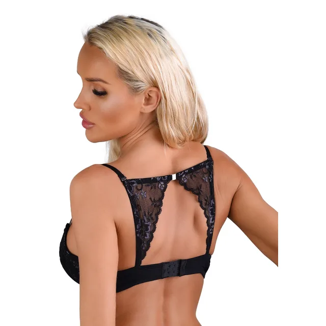 Push-up bra w/ lace racerback