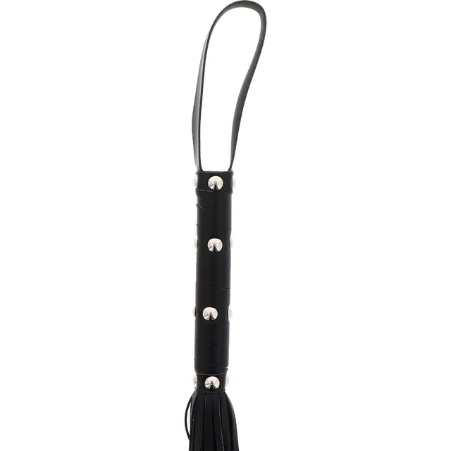 Long Studded Flogger Whip