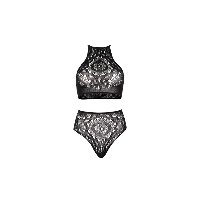 Halter Crop Top and High Waist Thong