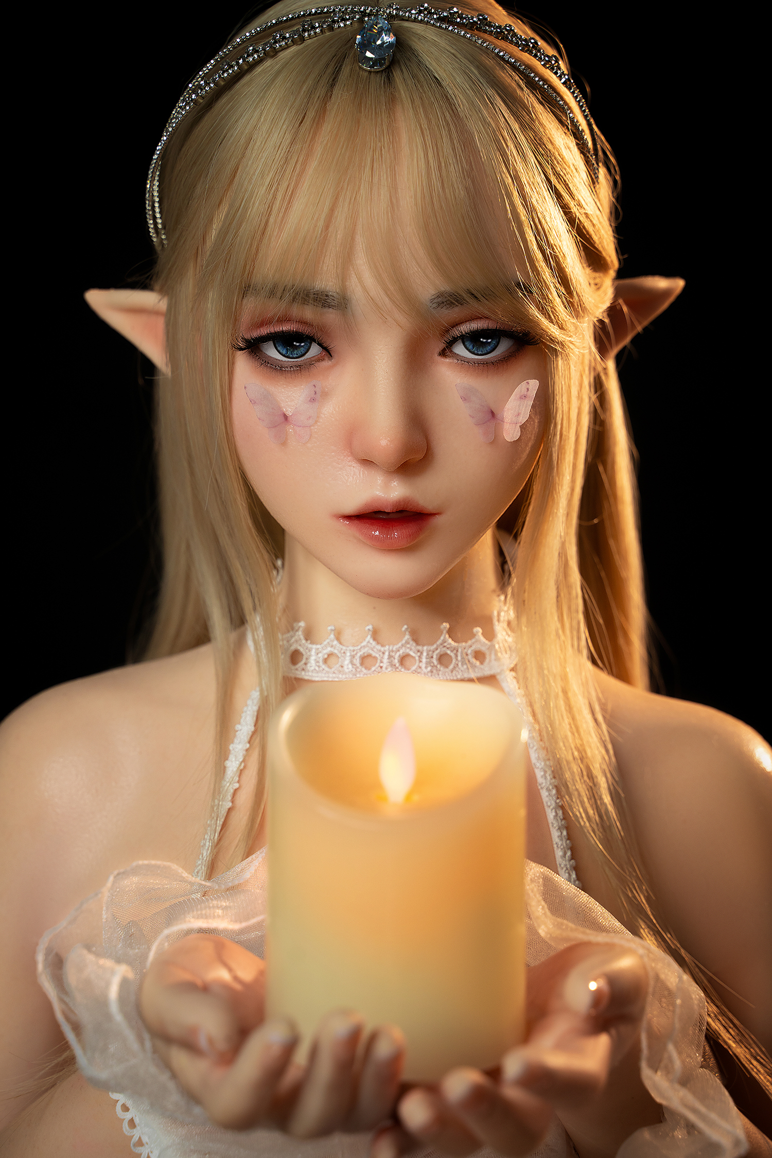 150CM/29KG A Cup Silicone Full Body Sex Doll Vaginal Clamping and Sucking + Variable-speed Oral Sex (EU local in stock, ship to EU only! ! !)